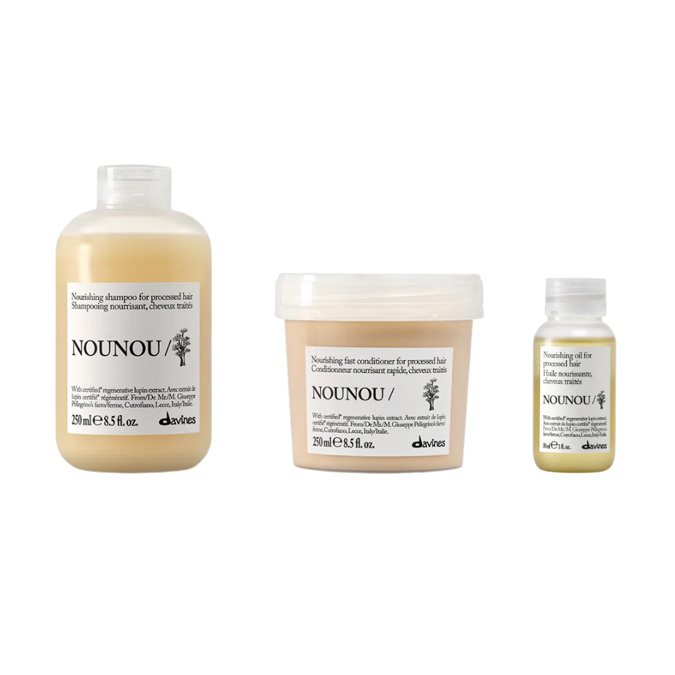 The Davines NOUNOU Essentials 2.0 Recovery Trio