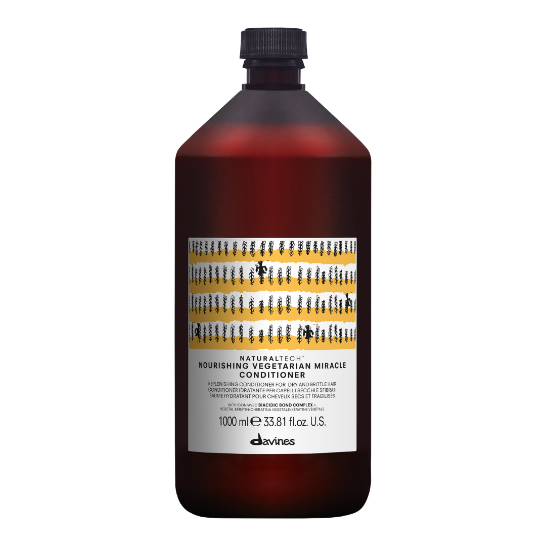 Davines Nourishing Vegetarian Miracle Conditioner | Deep Repair for Dry, Brittle Hair