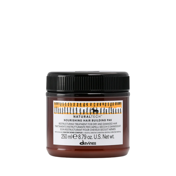 Davines NOURISHING Hair Building Pak | Restructuring Mask for Dry or Damaged Hair