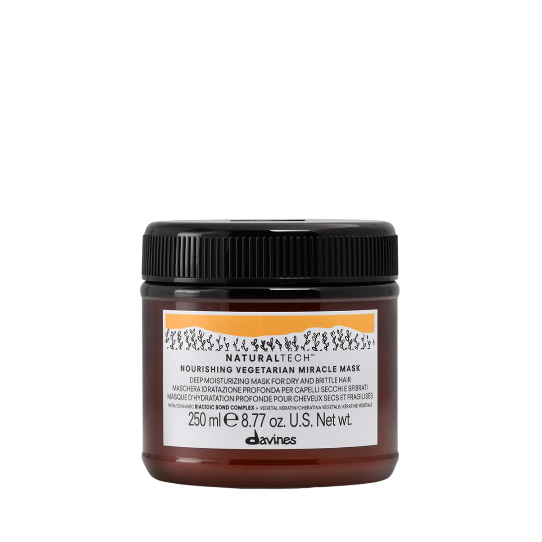 Davines Nourishing Vegetarian Miracle Mask | Deep Repair for Dry & Brittle Hair