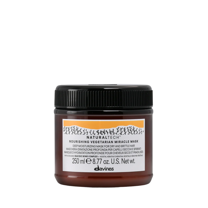Davines Nourishing Vegetarian Miracle Mask | Deep Repair for Dry & Brittle Hair