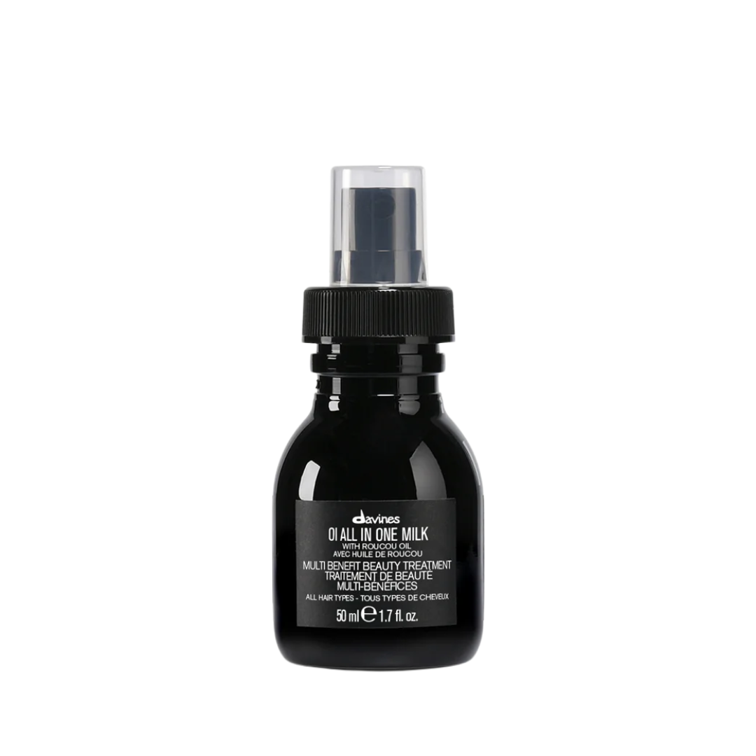 Davines OI All In One Milk | Travel Size 50ml Leave-In for Shine, Softness & Heat Protection