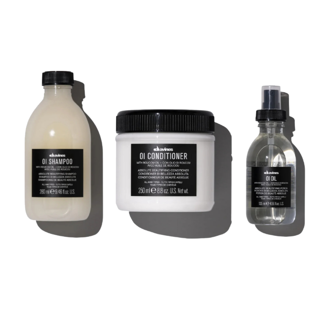 Davines OI Shampoo, Conditioner + OI Oil Trio