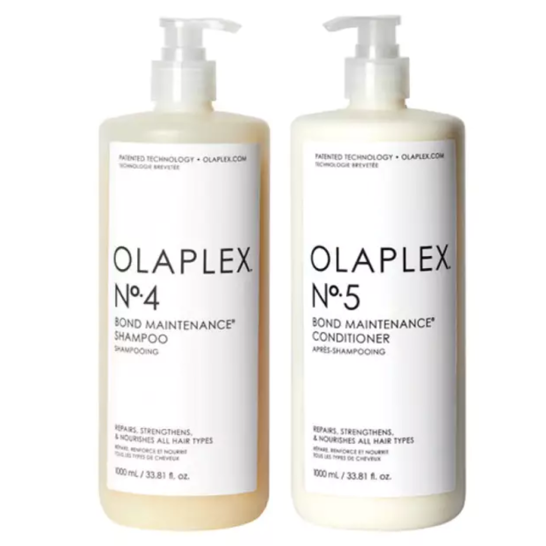 OLAPLEX Nº.4 + Nº.5 Bond Maintenance Duo | Strengthen + Hydrate available at Moda Salon