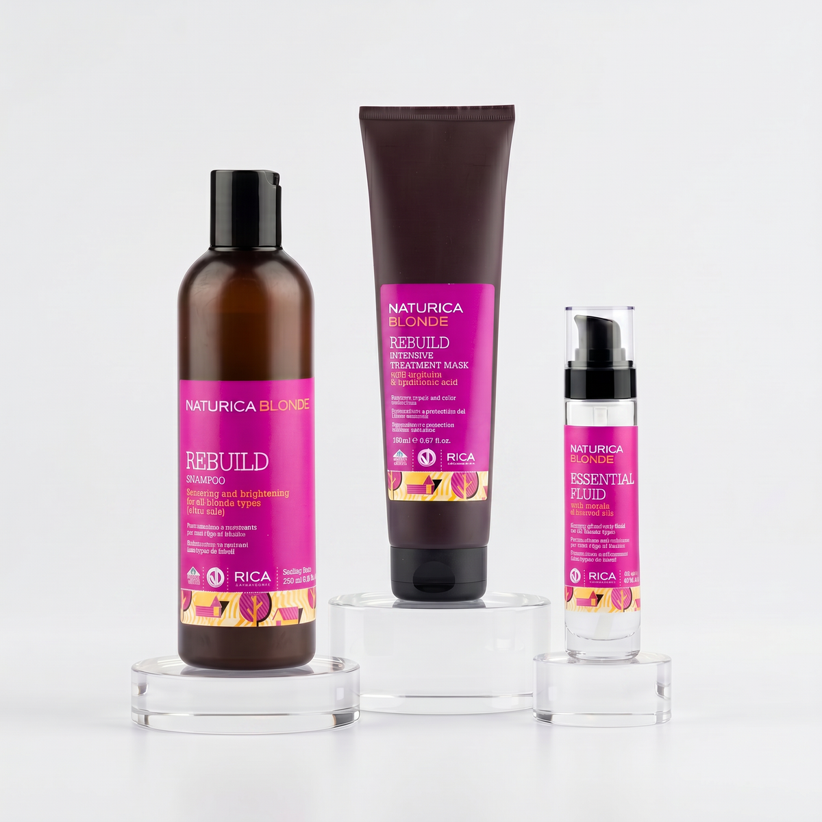 Rica Naturica Blonde Trio | Repair + Shine Blonde Routine