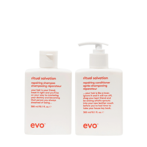 Evo Ritual Salvation Shampoo and Conditioner 300ml Duo