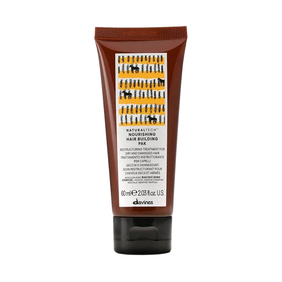 Davines NOURISHING Hair Building Pak | Restructuring Mask for Dry or Damaged Hair