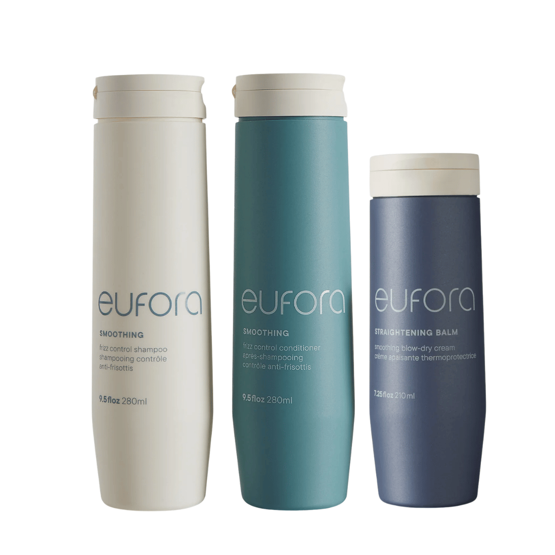 Eufora Smoothing Trio | Progressive Frizz Control, Smoothness + Blowout Prep