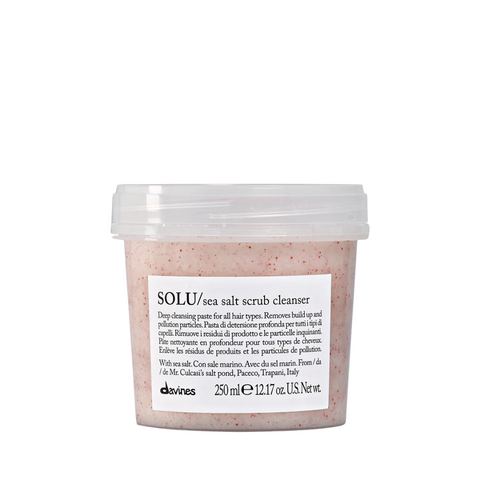 Davines SOLU Sea Salt Scrub Cleanser | Deep Scalp Refresh & Buildup Removal