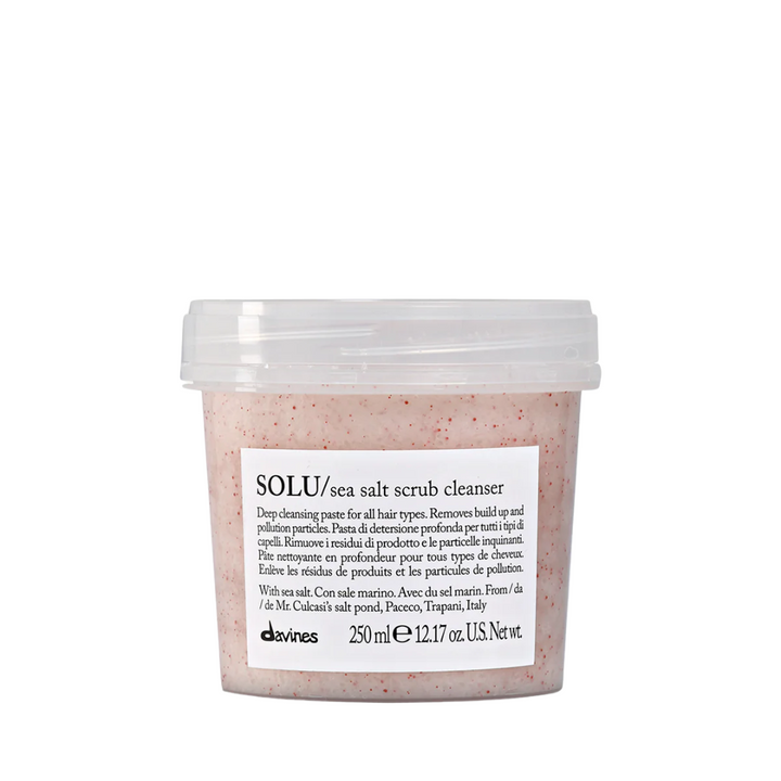 Davines SOLU Sea Salt Scrub Cleanser | Deep Scalp Refresh & Buildup Removal