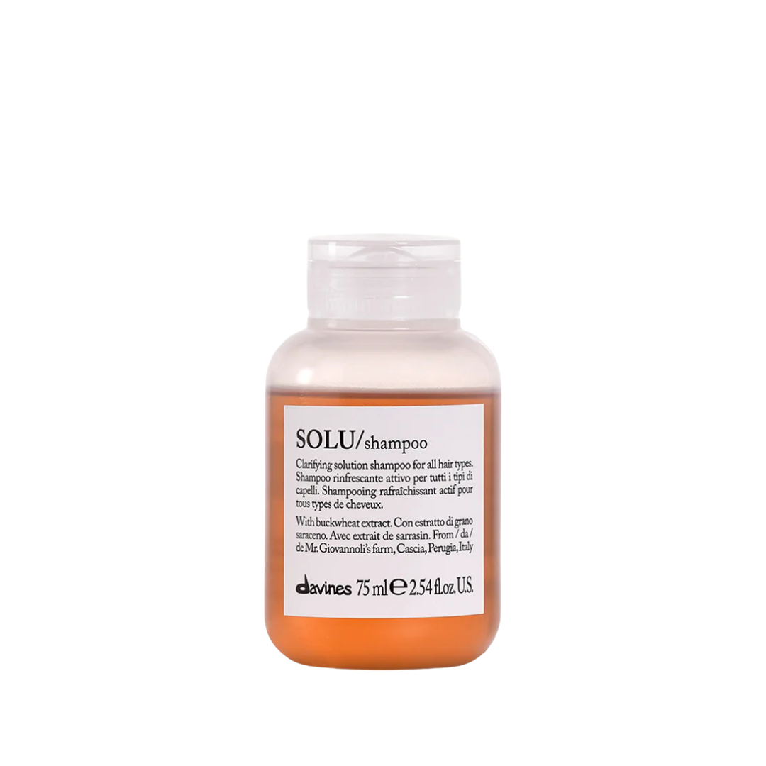 Davines SOLU Essential Haircare Shampoo | Clarifying Shampoo for Buildup and Pollution Removal