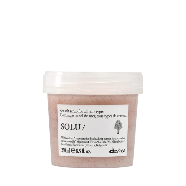 Davines SOLU Essential Haircare Sea Salt Scrub | Award-Winning Clarifying Scalp Scrub for Buildup and Pollution Removal