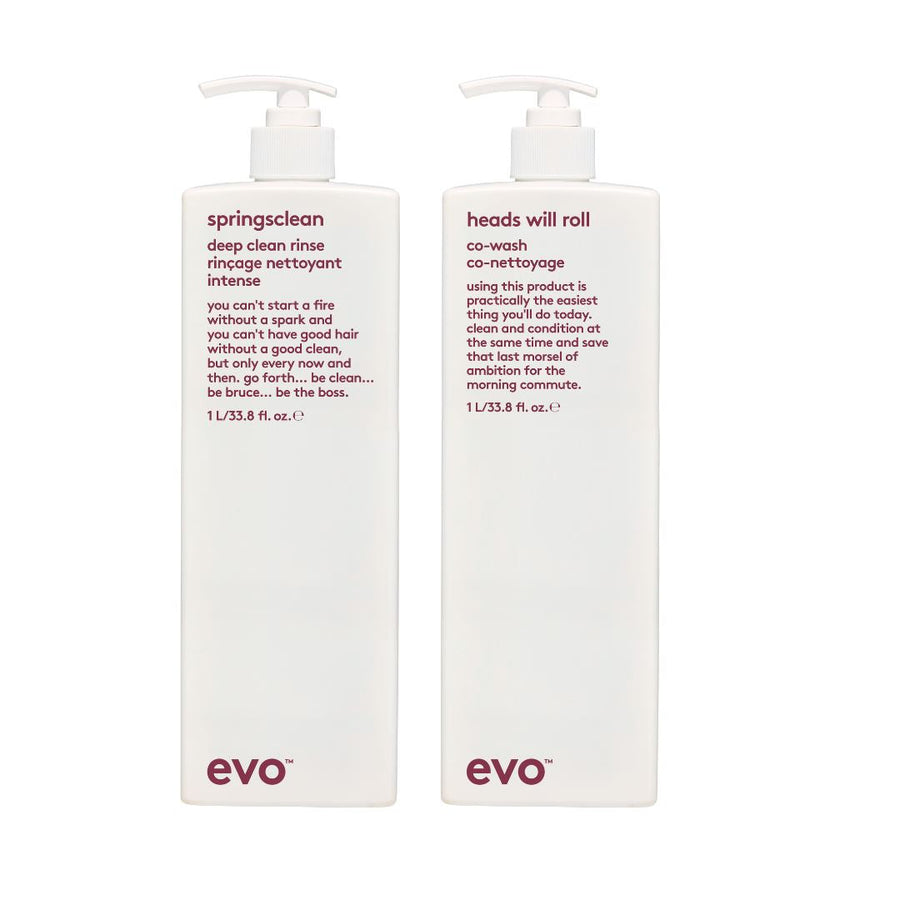 Springsclean Deep Rinse +Cleansing Conditioner DUO -Evo