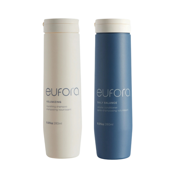 Eufora Volumizing Shampoo + Daily Balance Conditioner 280ml Duo | Volume + Body for Fine Hair