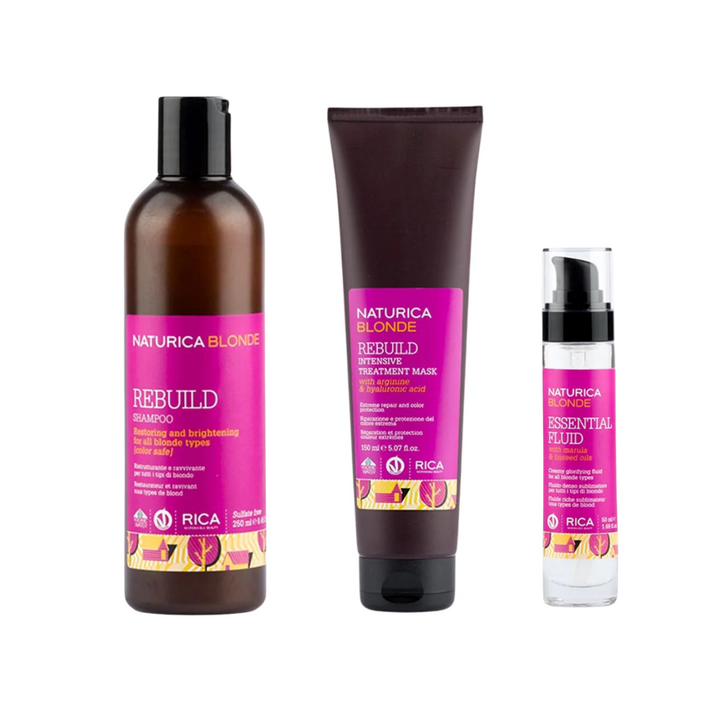 Naturica Blonde Trio – Hydrate, Repair & Protect Blonde Hair | Rica