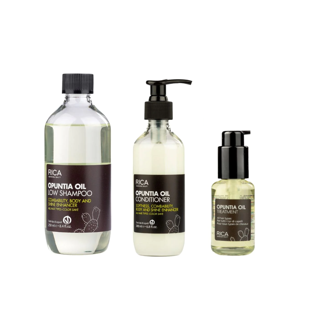 Rica Opuntia Oil Best Sellers Trio | Softness, Shine + Frizz Control