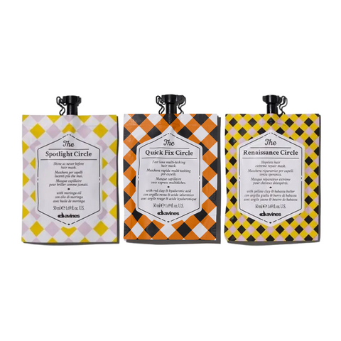 Davines The Circle Chronicles Trio | Repair, Shine & Hydrate Hair Masks