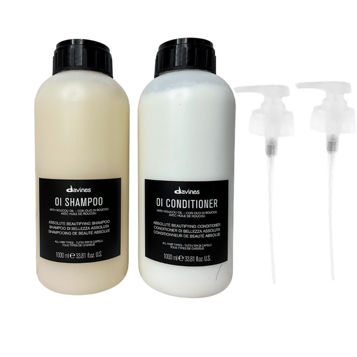 Oi Shampoo & Conditioner Pro Size 1L DUO -Davines