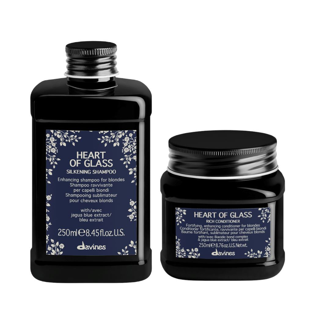 Davines Heart of Glass Sickening Shampoo and Rich Conditioner Duo